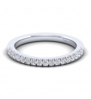 Gabriel & Co. 14k White Gold Contemporary Anniversary Wedding Band - WB10909S4W44JJ