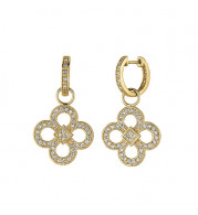 Jewelmi Custom 14k Yellow Gold Diamond Earrings