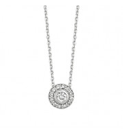 Jewelmi Custom 14k White Gold Diamond Necklace