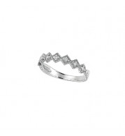 Jewelmi Custom 14k White Gold Diamond Stackables Ring