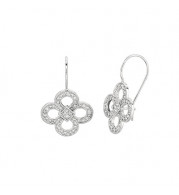 Jewelmi Custom 14k White Gold Diamond Earrings