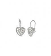 Jewelmi Custom 14k White Gold Diamond Earrings