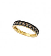 Jewelmi Custom 14k Yellow Gold Diamond Stackables Ring