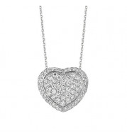 Jewelmi Custom 14k White Gold Diamond Necklace