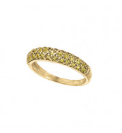 Jewelmi Custom 14k Yellow Gold Sapphire Diamond Stackables Ring