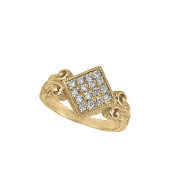 Jewelmi Custom 14k Yellow Gold Diamond Ring