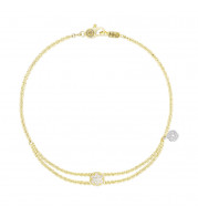 Tacori 18k Yellow Gold   Sonoma Mist Diamond Women's Bracelet - SB193Y