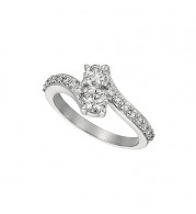 Jewelmi Custom 14k White Gold Diamond Ring