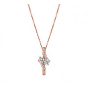 Jewelmi Custom 14k Rose Gold Diamond Necklace