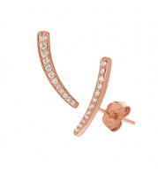 Jewelmi Custom 14k Rose Gold Diamond Earrings