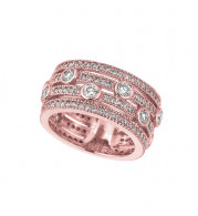 Jewelmi Custom 14k Rose Gold Diamond Ring