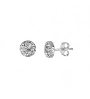 Jewelmi Custom 14k White Gold Diamond Earrings