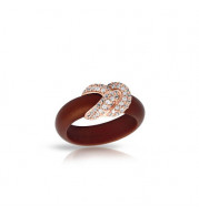 Belle Etoile Ariadne Brown & Rose Ring