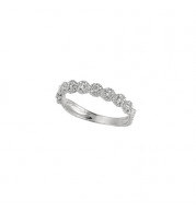 Jewelmi Custom 14k White Gold Diamond Stackables Ring