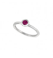 Jewelmi Custom 14k White Gold Rhodolite Ring