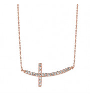 Jewelmi Custom 14k Rose Gold Diamond Necklace