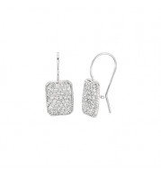 Jewelmi Custom 14k White Gold Diamond Earrings