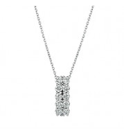 Jewelmi Custom 14k White Gold Diamond Necklace
