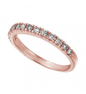 Jewelmi Custom 14k Rose Gold Diamond Stackable Ring