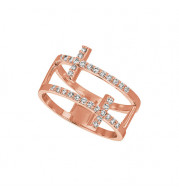 Jewelmi Custom 14k Rose Gold Diamond Ring