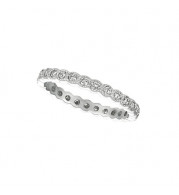 Jewelmi Custom 14k White Gold Diamond Anniversary Band