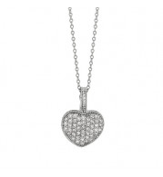 Jewelmi Custom 14k White Gold Diamond Necklace