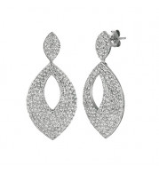 Jewelmi Custom 14k White Gold Diamond Earrings