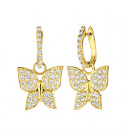 Jewelmi Custom 14k Yellow Gold Diamond Earrings
