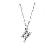 Jewelmi Custom 14k White Gold Diamond Necklace