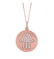 Jewelmi Custom 14k Rose Gold Diamond Necklace