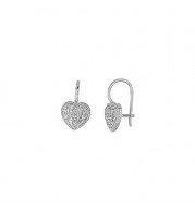 Jewelmi Custom 14k White Gold Diamond Earrings
