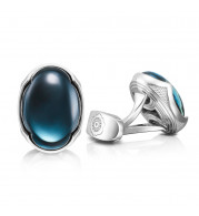 Tacori Sterling Silver Retro Classic Gemstone Men's Cuffink - MCL10337