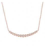 Jewelmi Custom 14k Rose Gold Diamond Necklace