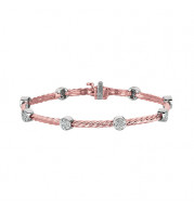 Jewelmi Custom 14k Two Tone Gold Diamond Bracelet