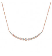 Jewelmi Custom 14k Rose Gold Diamond Necklace