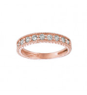 Jewelmi Custom 14k Rose Gold Diamond Stackables Ring