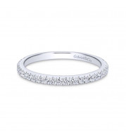 Gabriel & Co. 14k White Gold Contemporary Anniversary Wedding Band - WB7265W44JJ