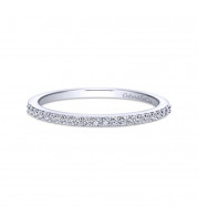Gabriel & Co. 14k White Gold Contemporary Anniversary Wedding Band - WB8060W44JJ