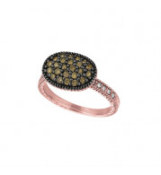 Jewelmi Custom 14k Rose Gold Diamond Ring