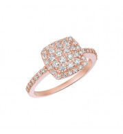 Jewelmi Custom 14k Rose Gold Diamond Ring