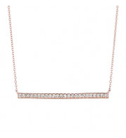 Jewelmi Custom 14k Rose Gold Diamond Necklace