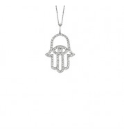 Jewelmi Custom 14k White Gold Diamond Necklace