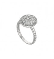 Jewelmi Custom 14k White Gold Diamond Ring