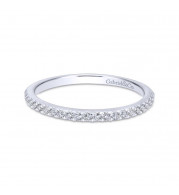 Gabriel & Co. 14k White Gold Contemporary Anniversary Wedding Band - WB7266W44JJ