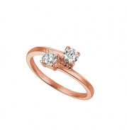 Jewelmi Custom 14k Rose Gold Diamond Ring