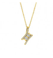 Jewelmi Custom 14k Yellow Gold Diamond Necklace