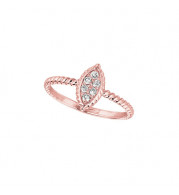 Jewelmi Custom 14k Rose Gold Diamond Ring