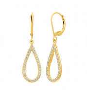 Jewelmi Custom 14k Yellow Gold Diamond Earrings