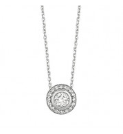 Jewelmi Custom 14k White Gold Diamond Necklace