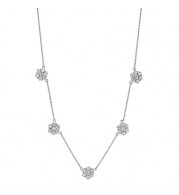 Jewelmi Custom 14k White Gold Diamond Necklace